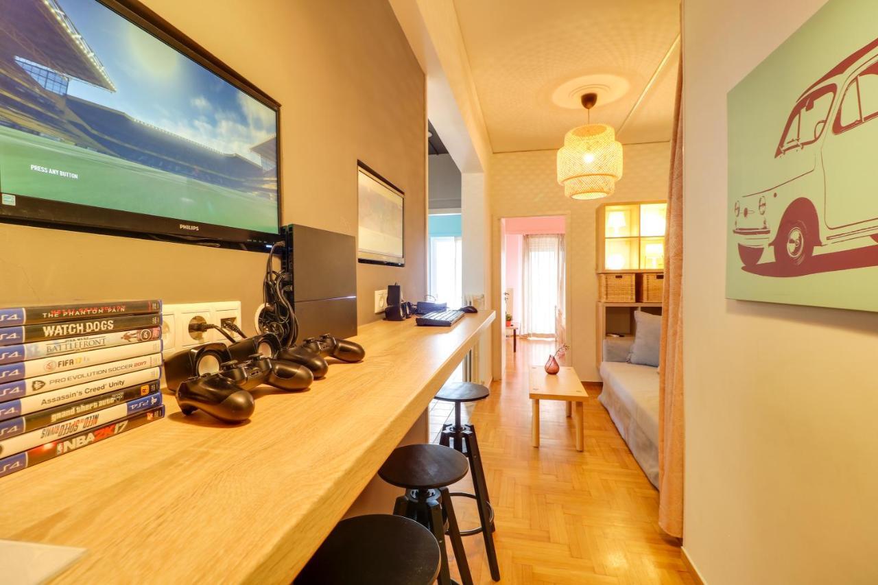 Spacious Central Flat☆3Min To Metro☆Ac|Netflix|Pc Athena Bagian luar foto